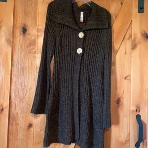 No Boundaries Long 2 Button Cardigan Sweater.